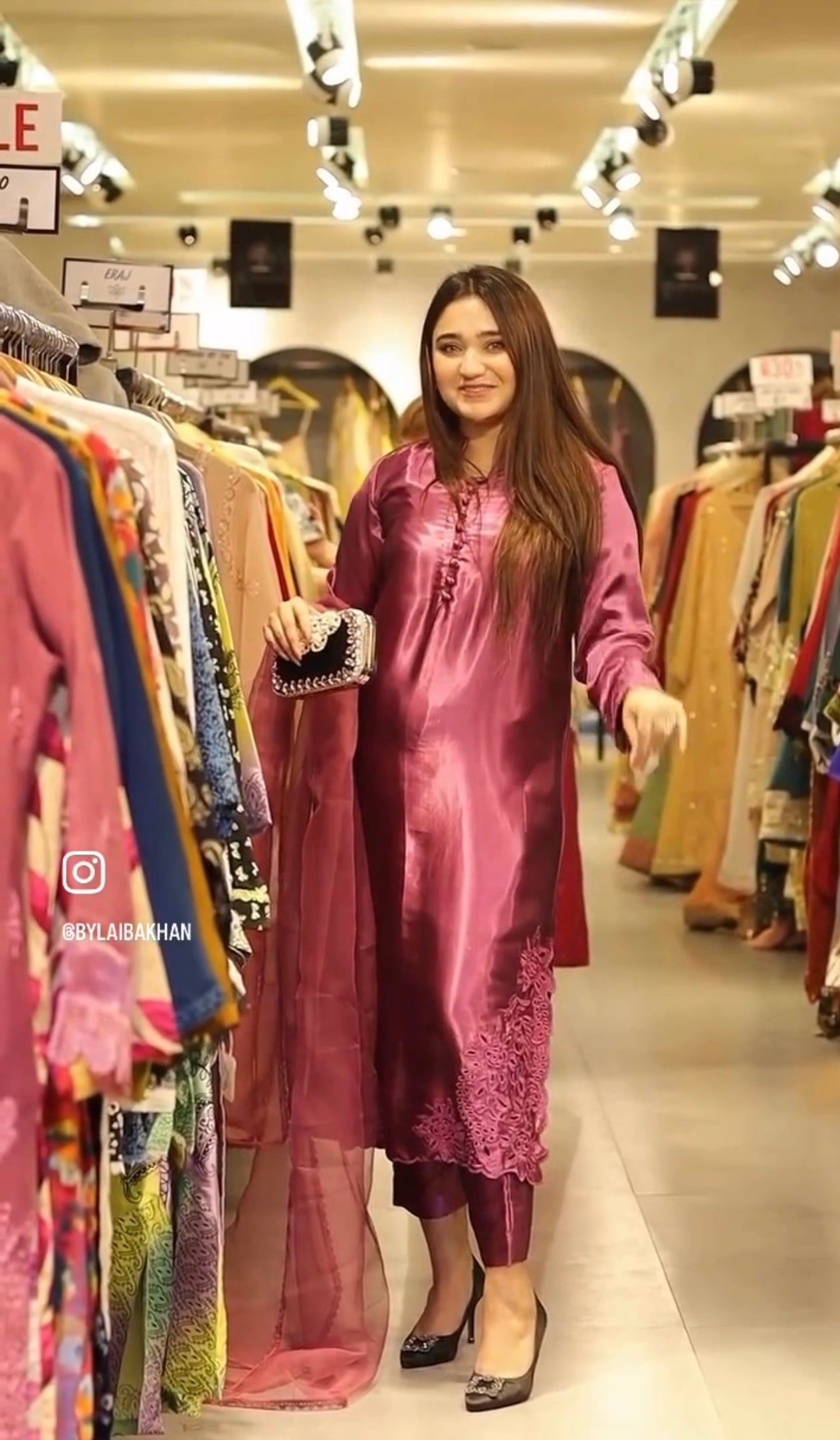 Fuchsia Pink - Embroidered 3-Piece Suit