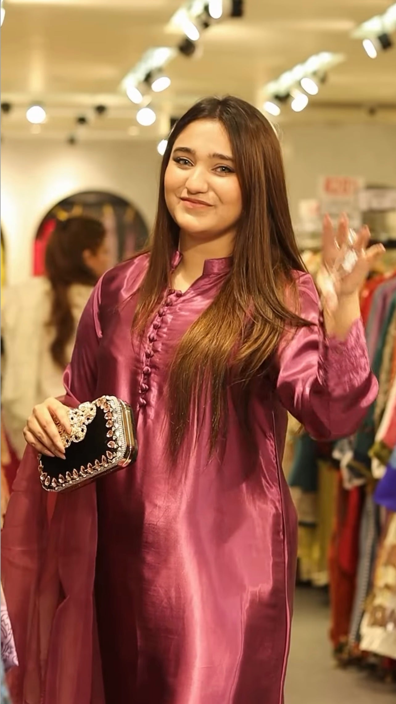 Fuchsia Pink - Embroidered 3-Piece Suit