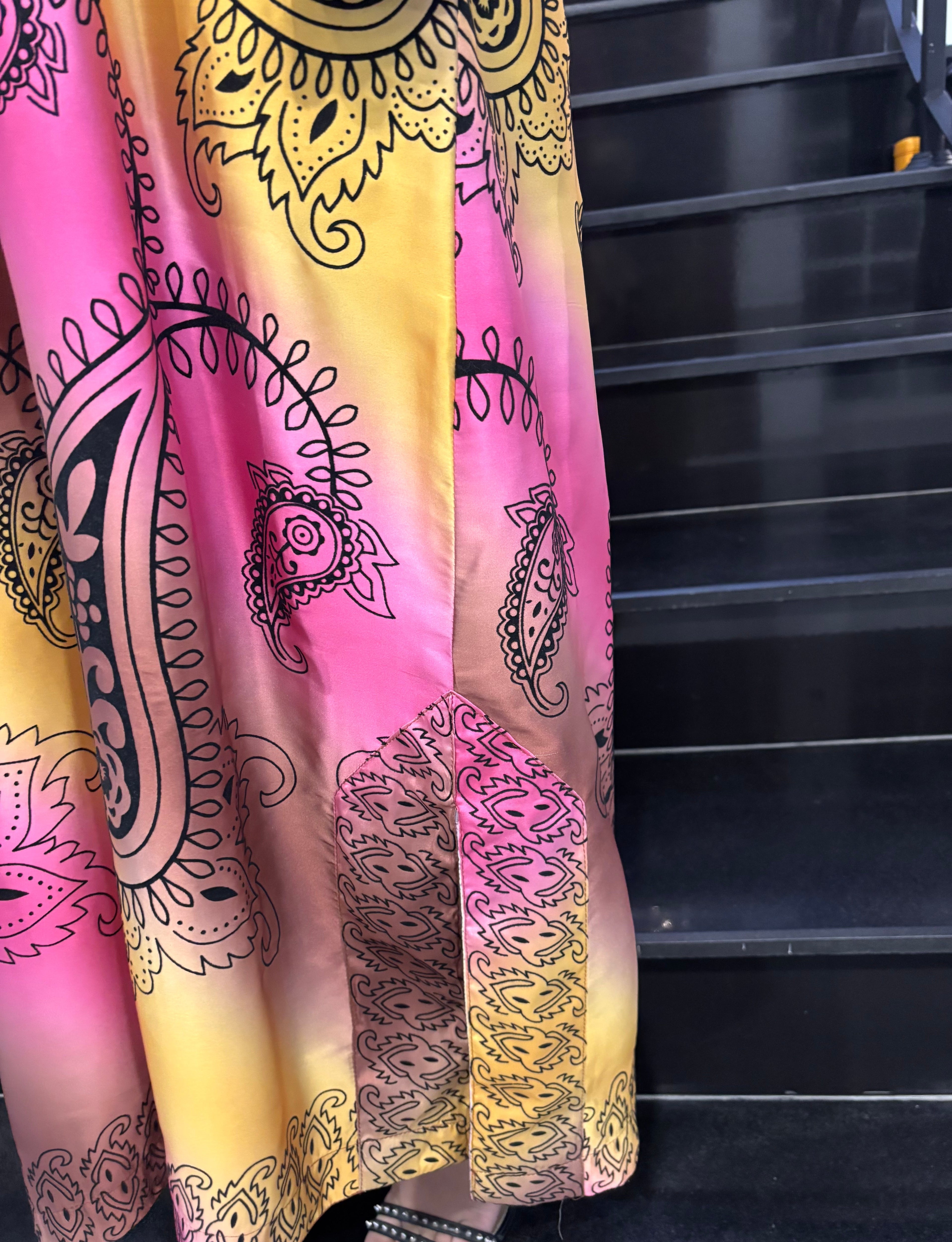 Vibrant Paisley - Block Printed Kaftan