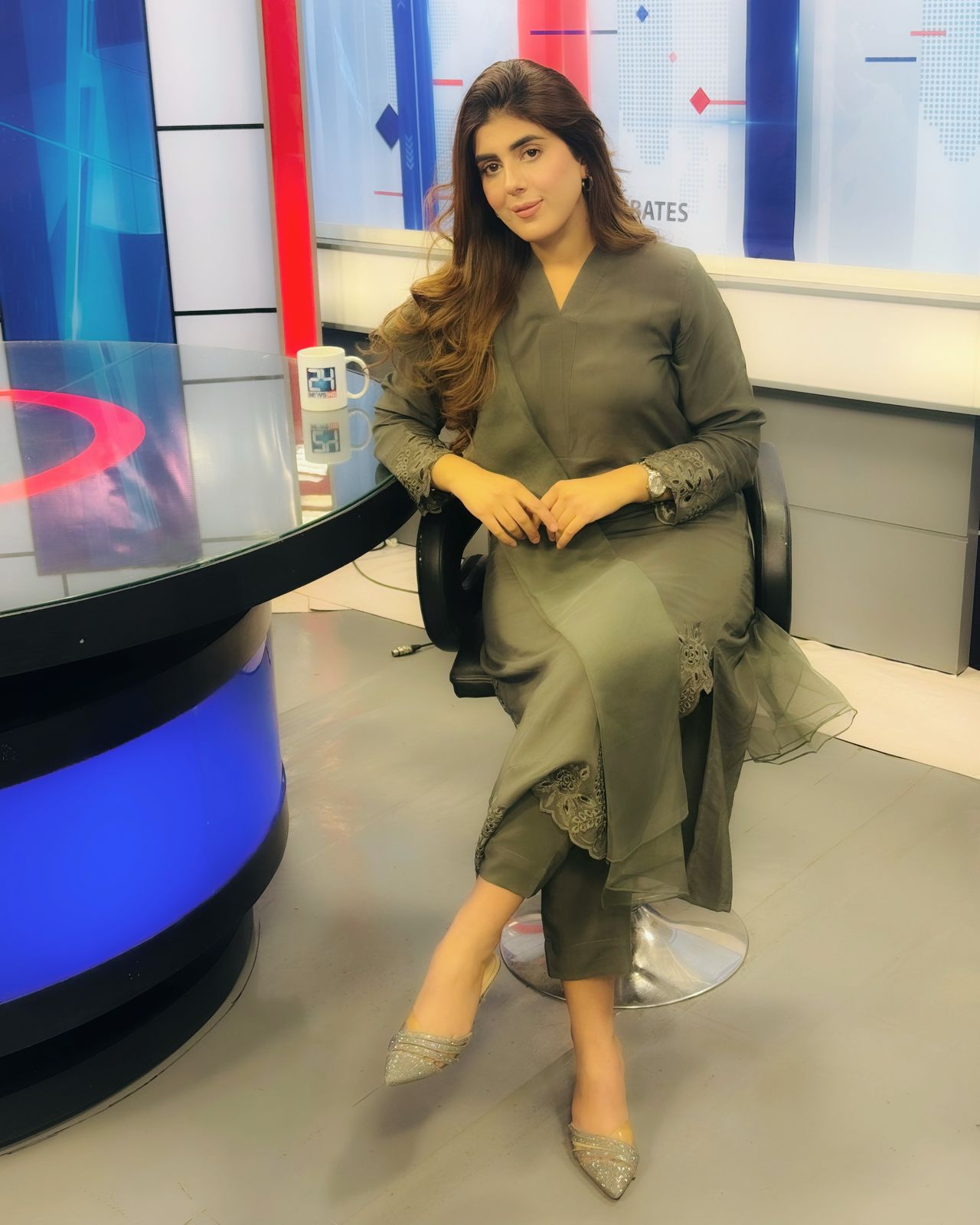 Elegant Olive Green - Embroidered 3-Piece Suit